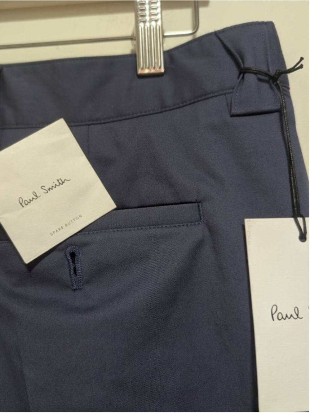 Paul Smith | Organic Blue Stretch-Cotton Twill Pleated Trousers In Blue - Picture 9 of 16